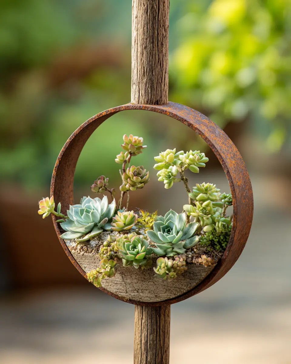 Hanging Ring Fairy Garden