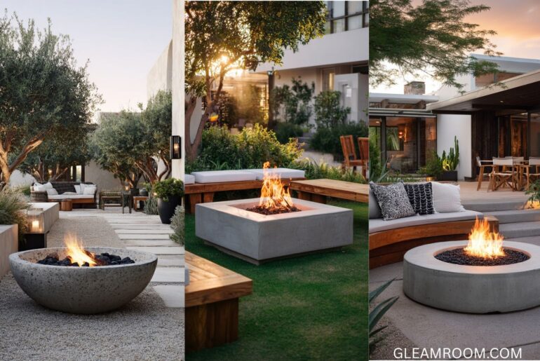 19 Concrete Fire Pits That Spark Style and Warmth