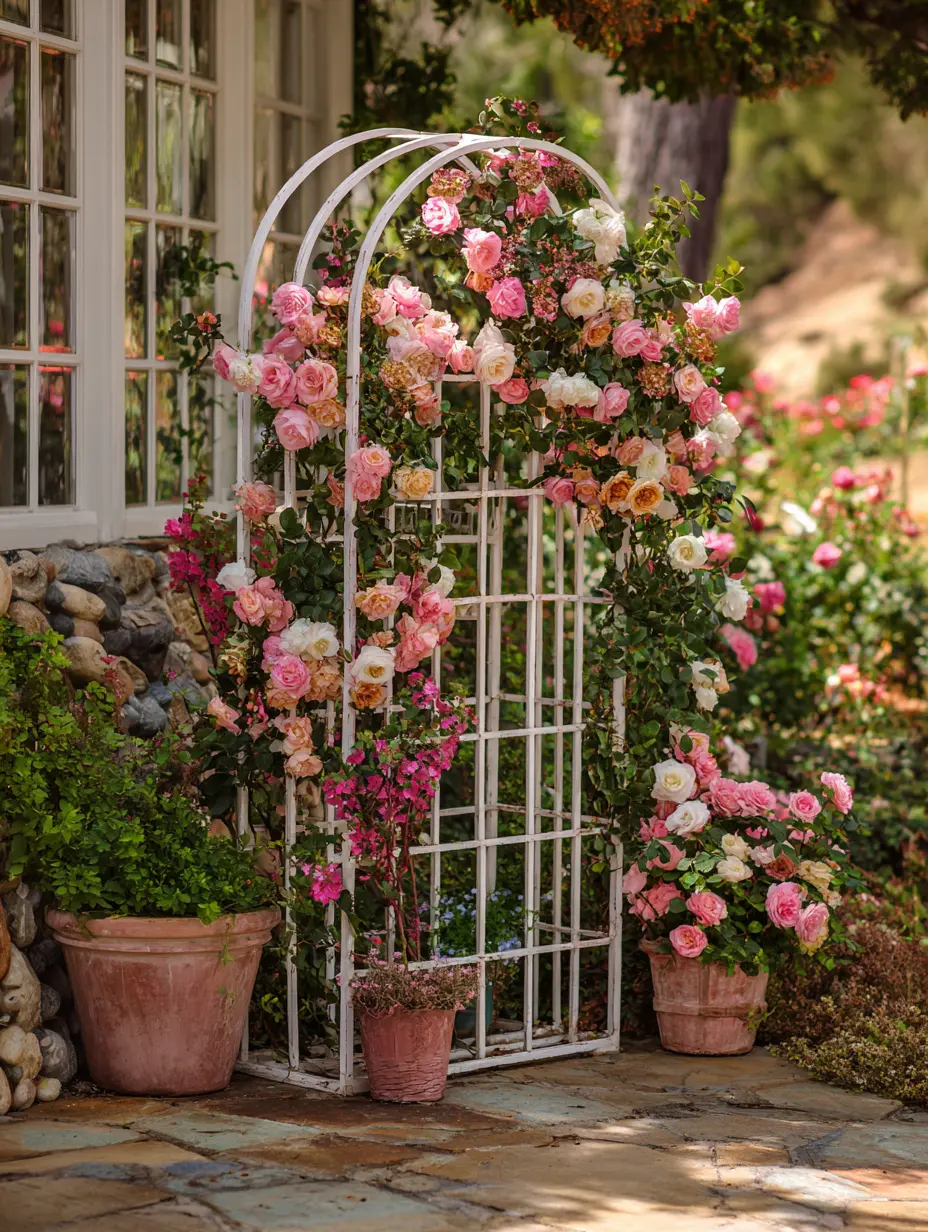 Romantic Rose Arch Trellis