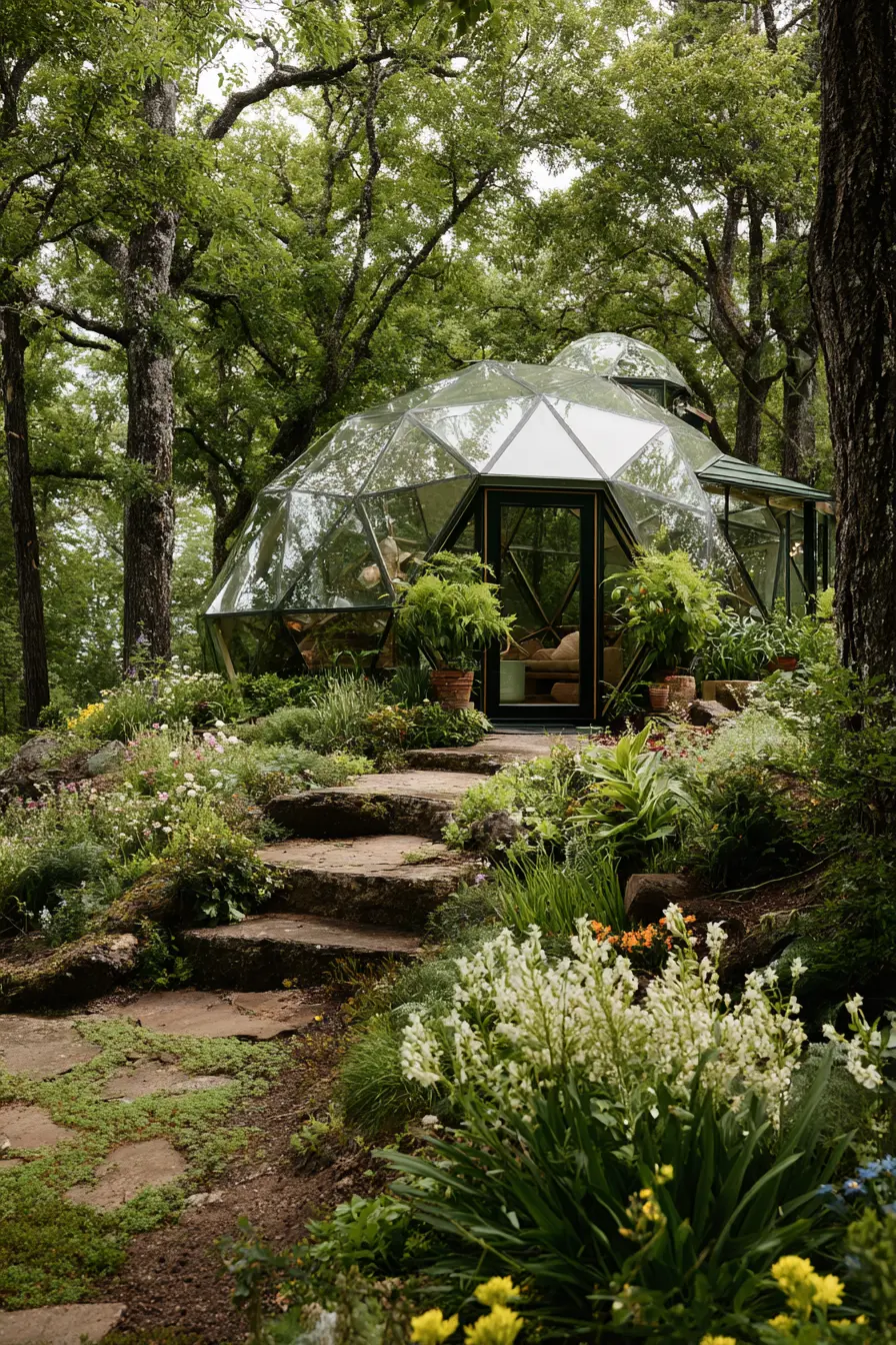 Geodesic Dome Greenhouse Retreat