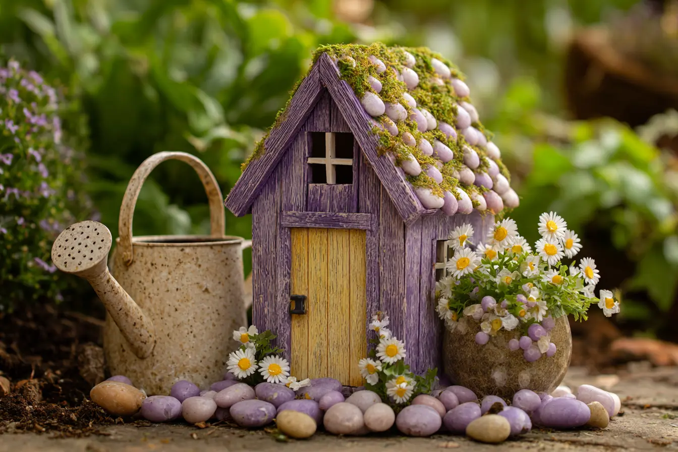 Lavender Cottage Fairy Garden