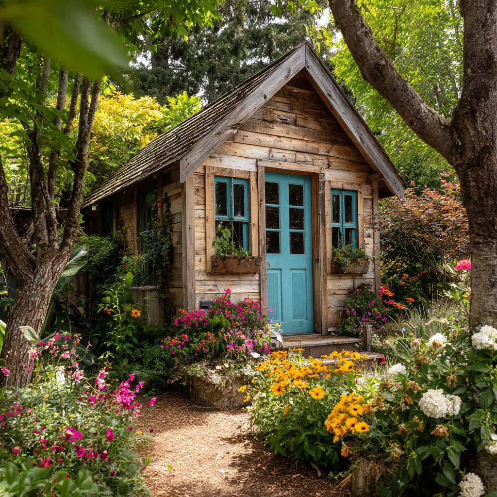Cottage-Style Garden Shed