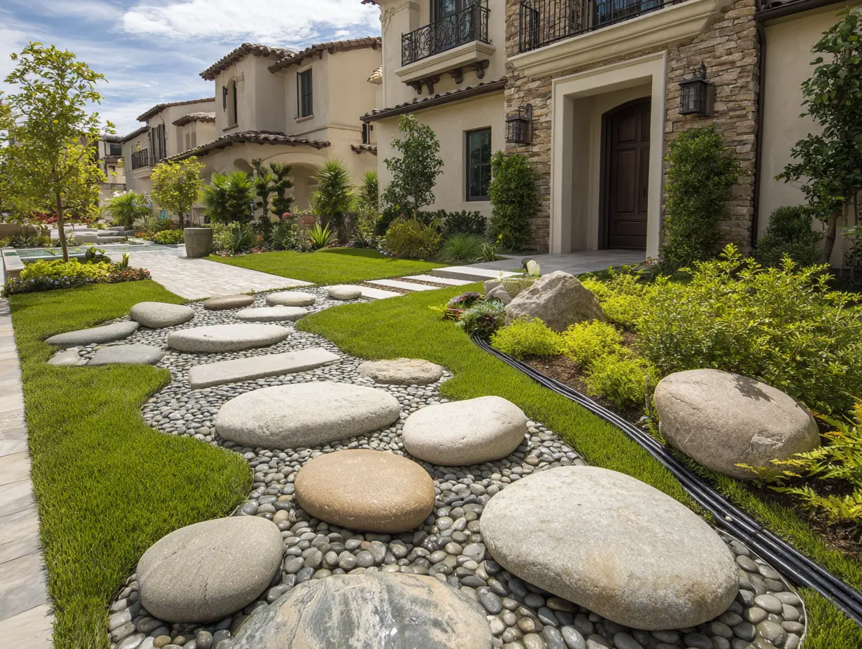 Pebble and Boulder Pathway