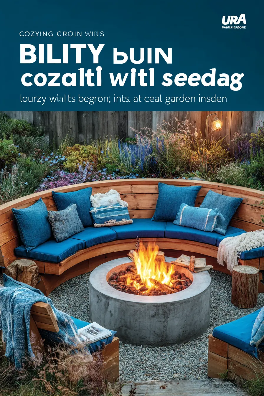 Coastal Fire Pit with Curved Seating
