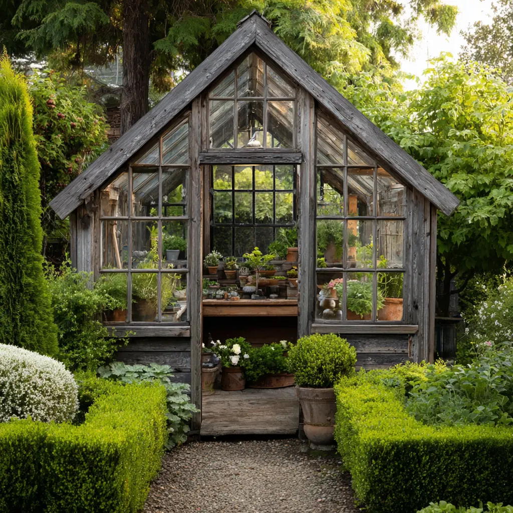 Vintage Greenhouse Shed
