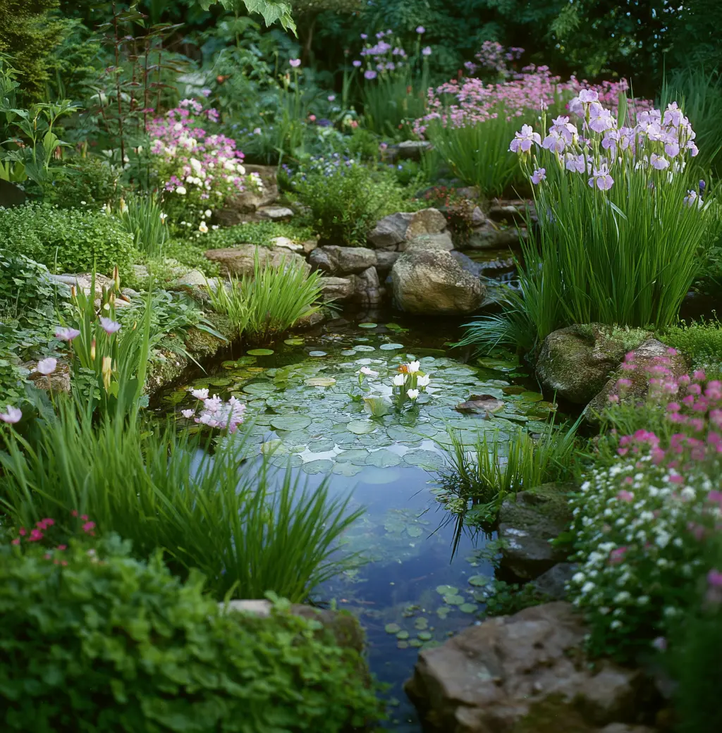 Tranquil Small Garden Pond
