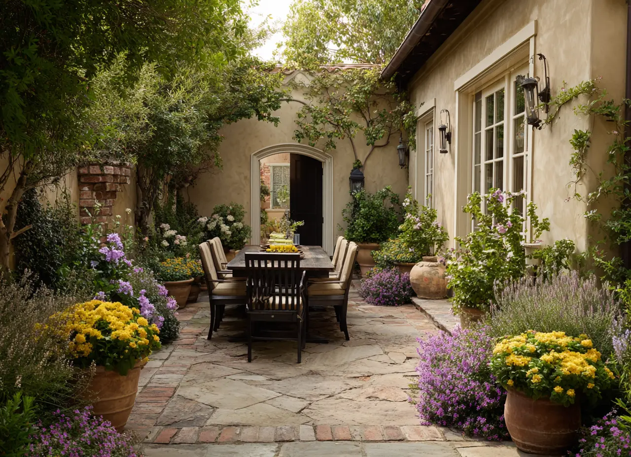Intimate Courtyard Garden Dining