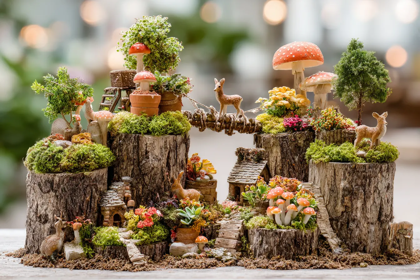 Woodland Village Fairy Garden