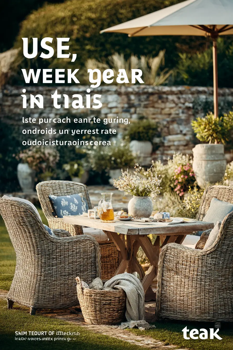 Coastal Dining with Wicker Charm