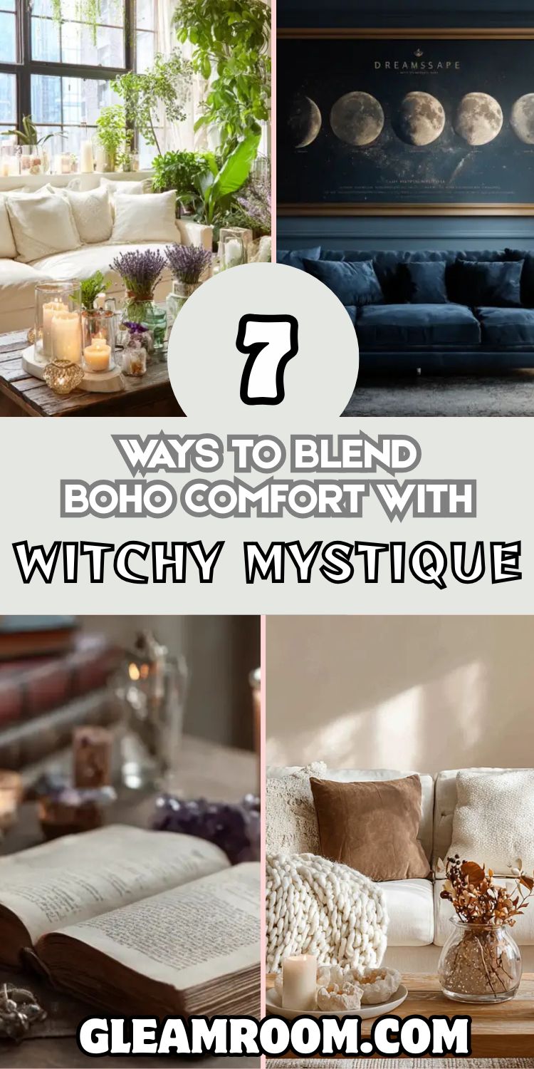 7 Ways to Blend Boho Comfort with Witchy Mystique in Your Living Room
