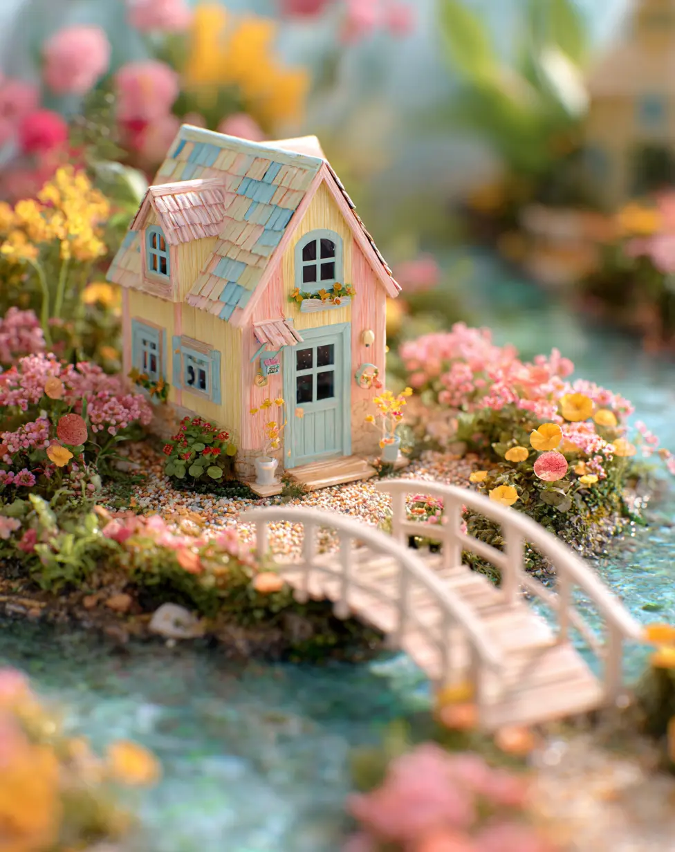 Cottage by the Water Fairy Garden