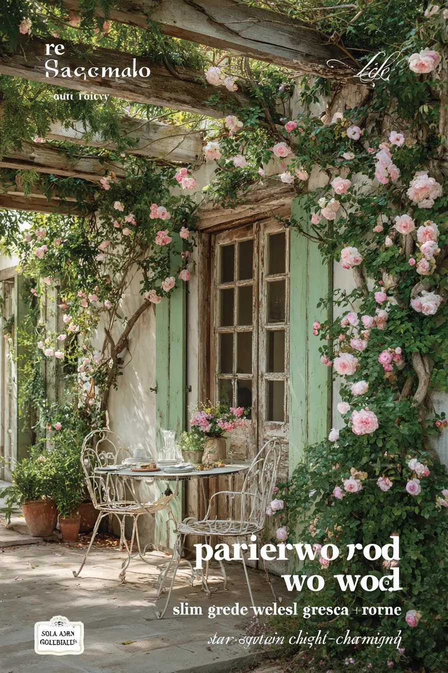 Romantic Patio with Climbing Roses