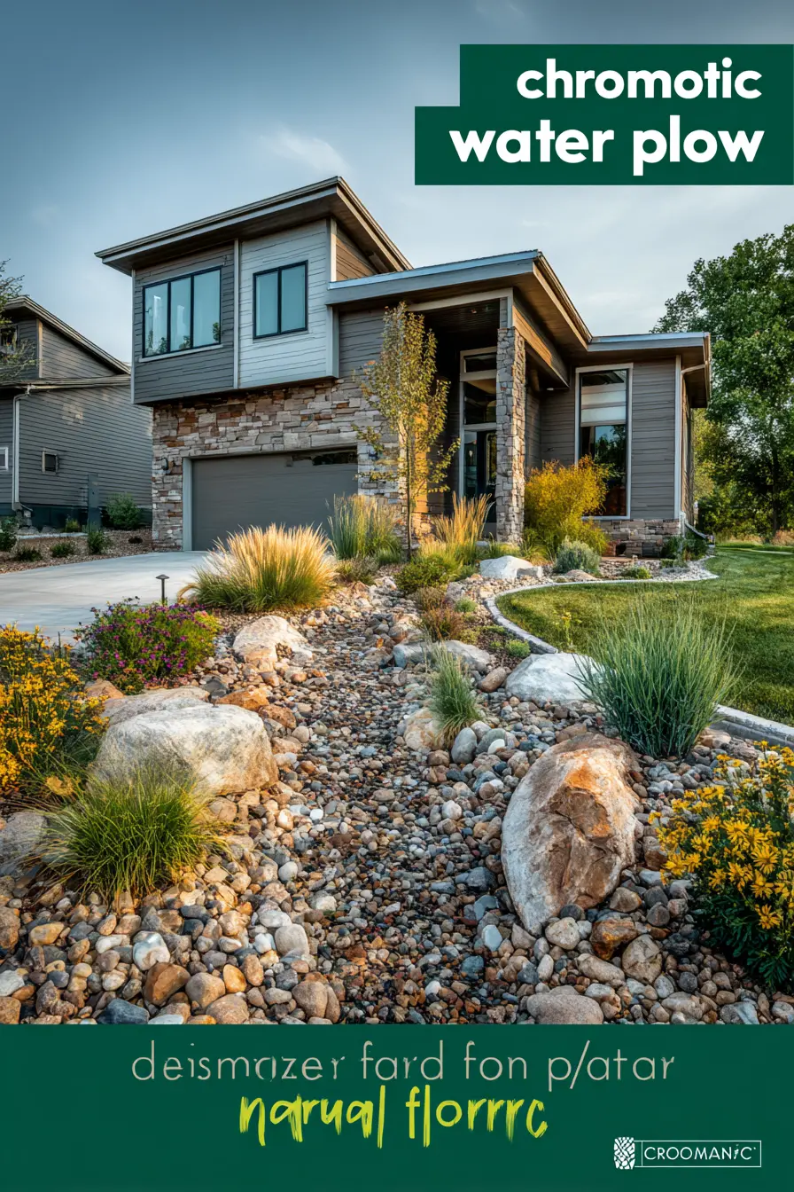Front Yard Dry Creek Bed Design