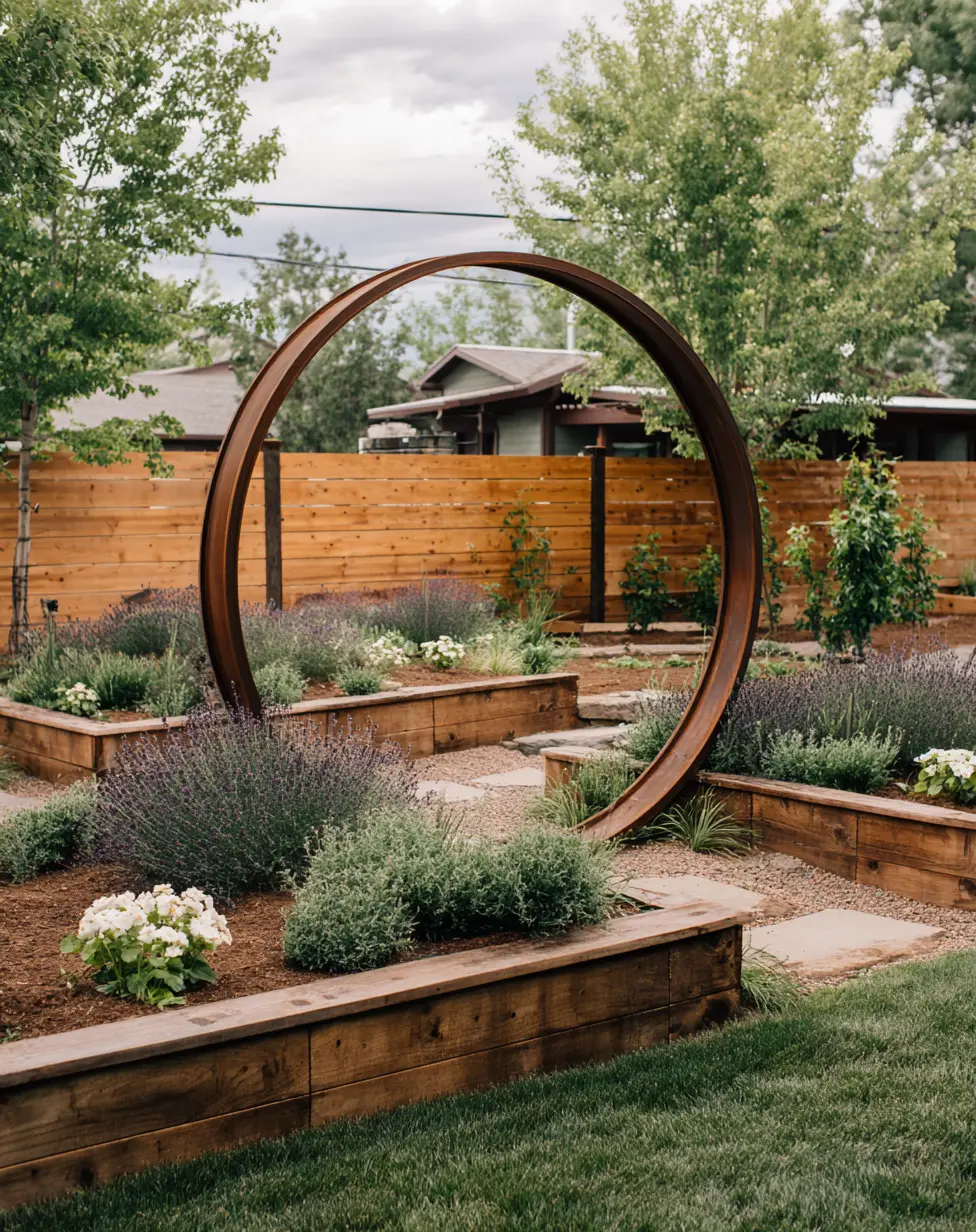 Modern Garden Path with Stone Steps