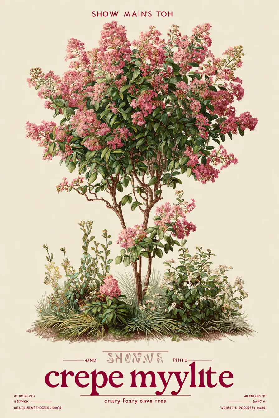 Crepe Myrtle Shrubs for Lasting Summer Blooms