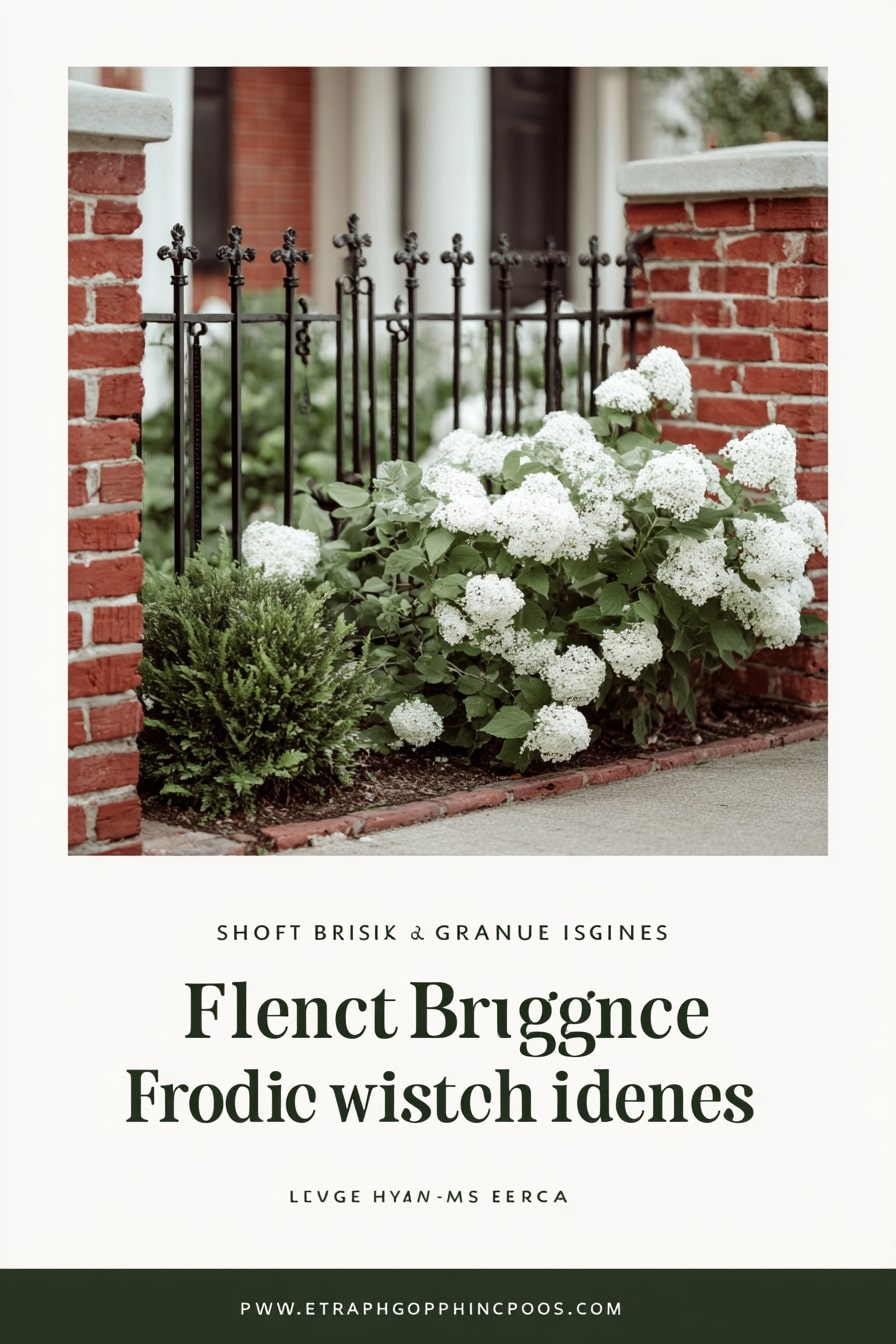 Add Elegance with Wrought Iron and Brick