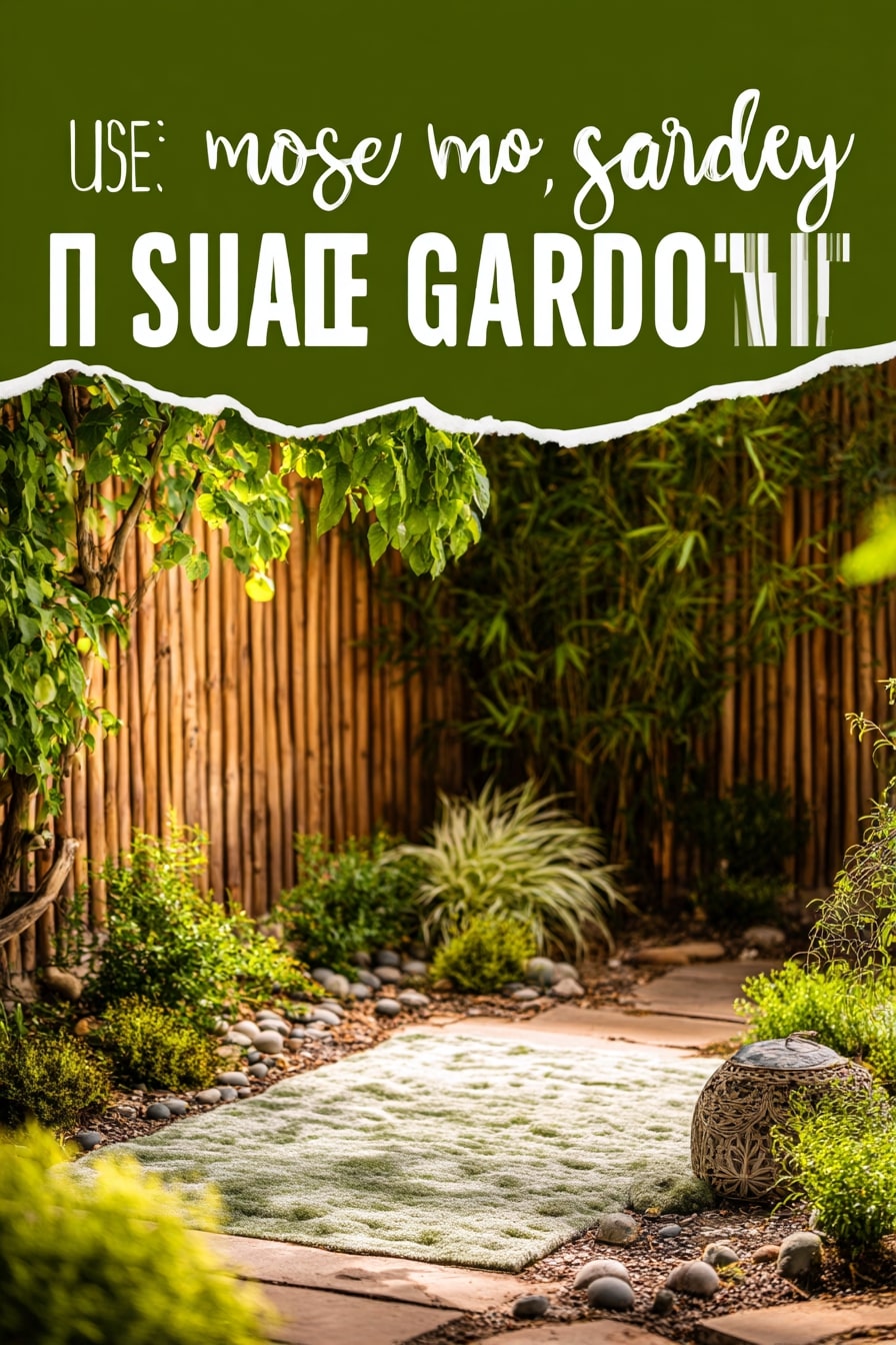 Zen Garden with Moss Carpet