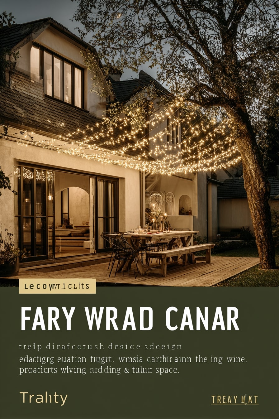 Fairy Light Canopy Patio Roof
