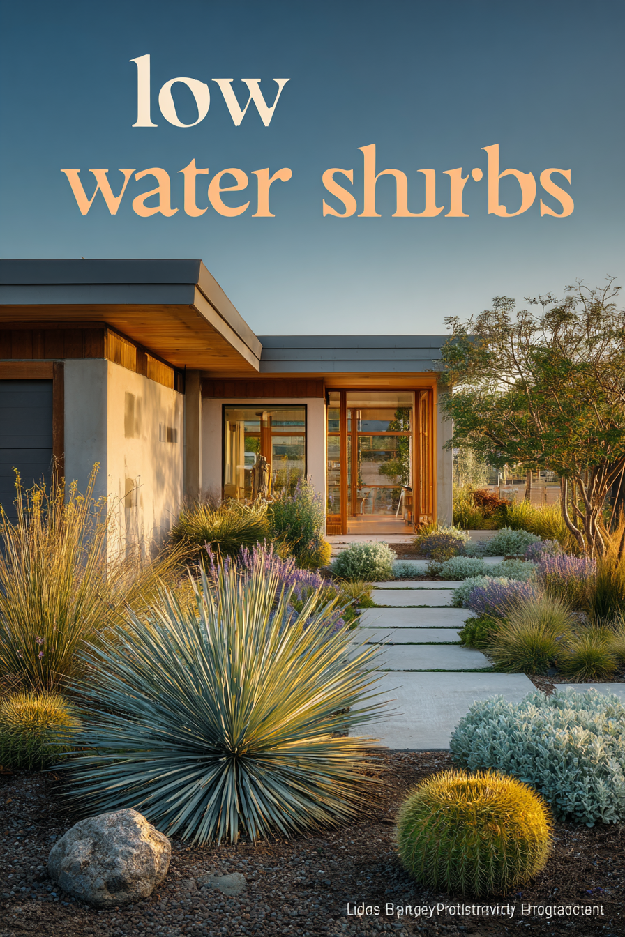 Fill Borders with Low-Water Shrubs