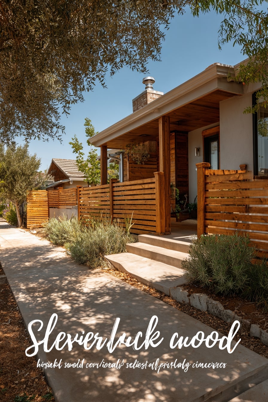 Go Modern with Horizontal Wood Slats