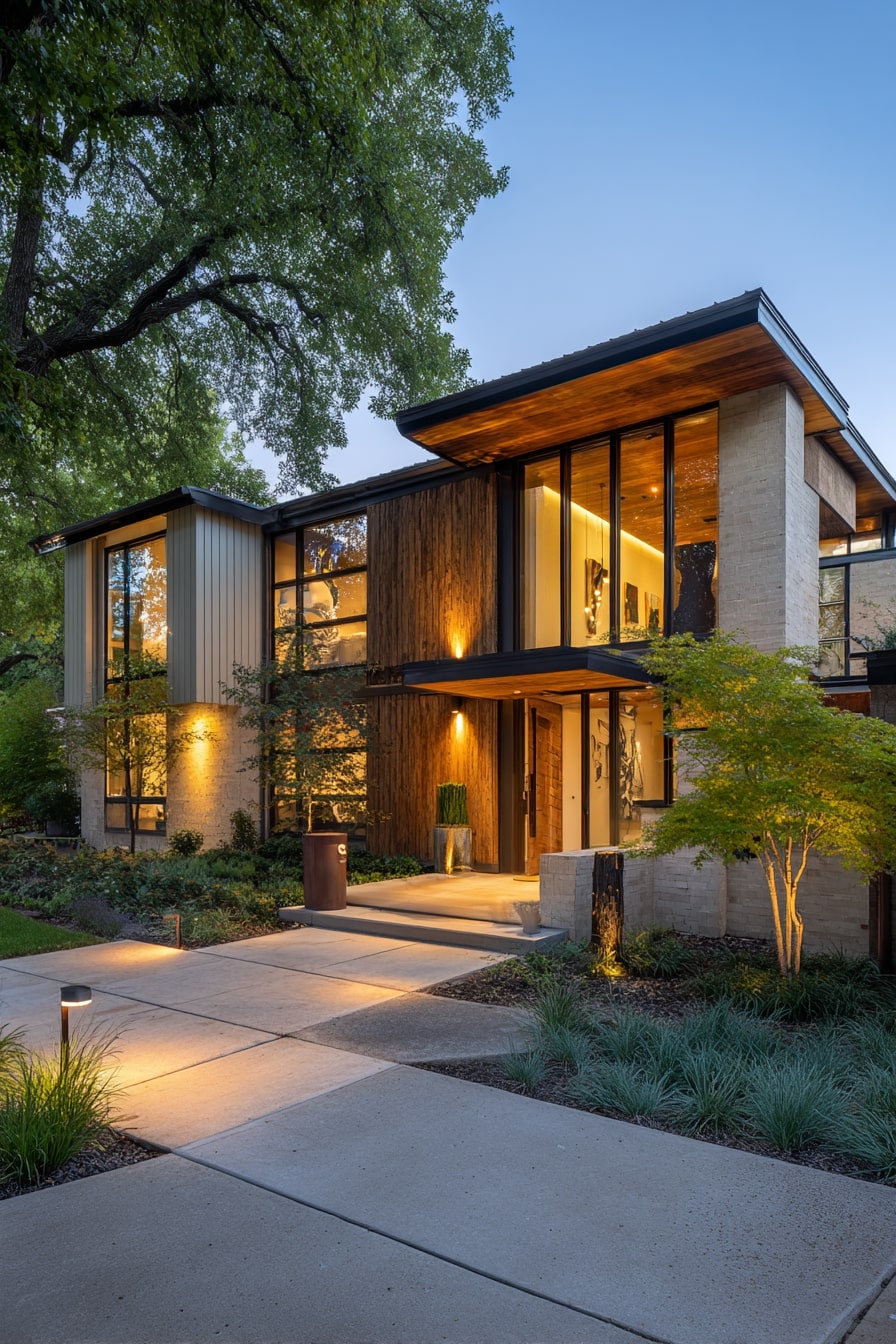 Front Yard Lighting Accents for Modern Appeal