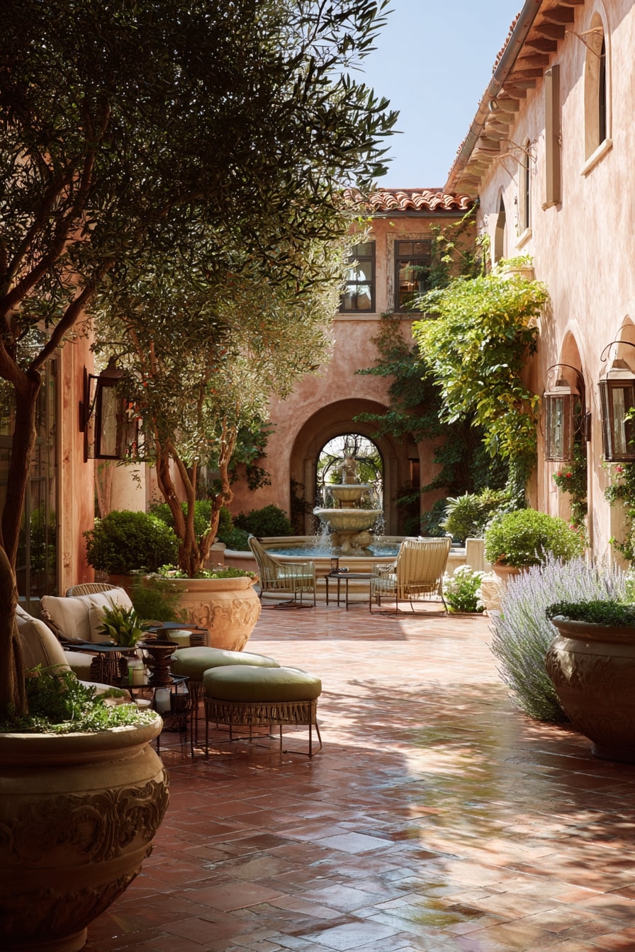 Mediterranean-Inspired Patio with Timeless Charm