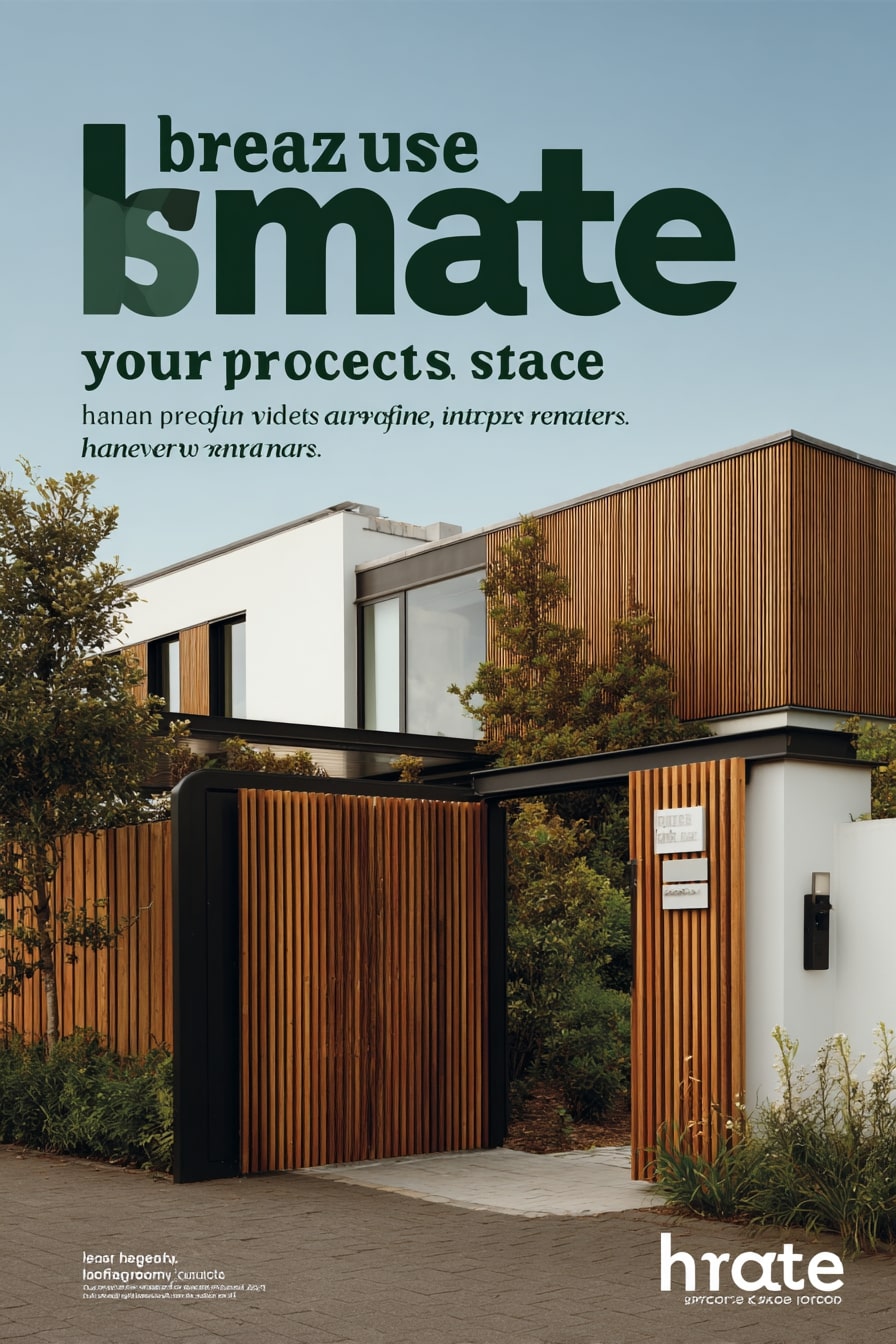 Go Sleek with a Modern Slatted Fence