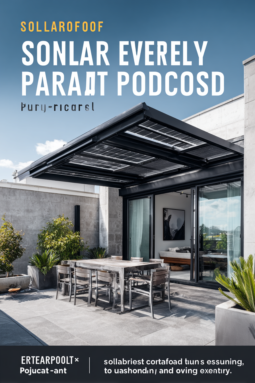Solar Panel Patio Roof