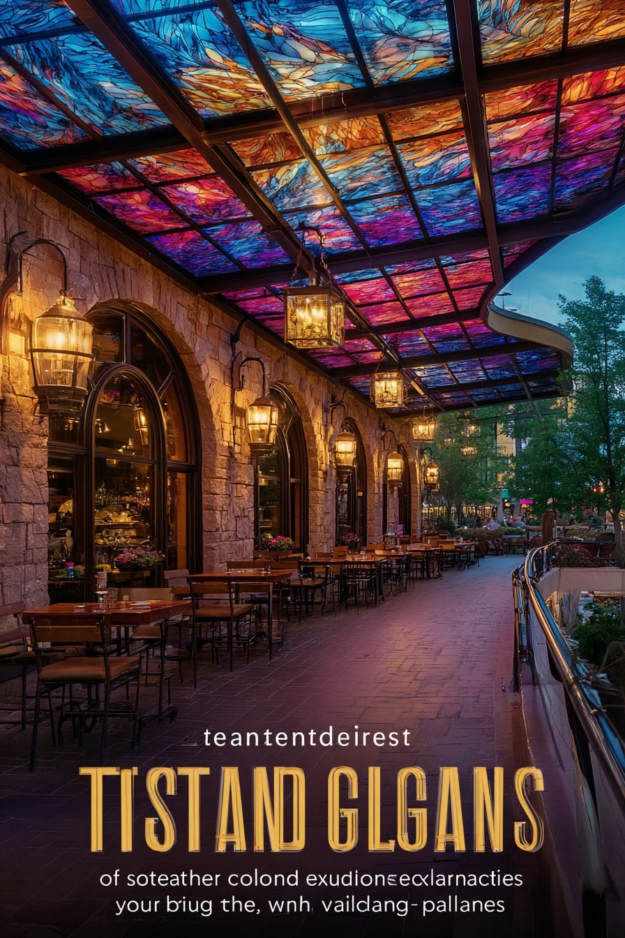 Stained Glass Patio Roof