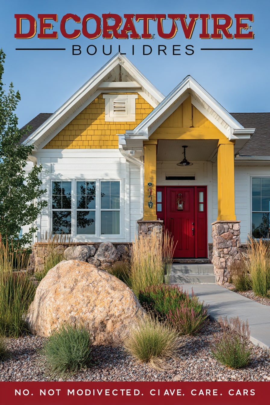 Use Decorative Boulders as Focal Points
