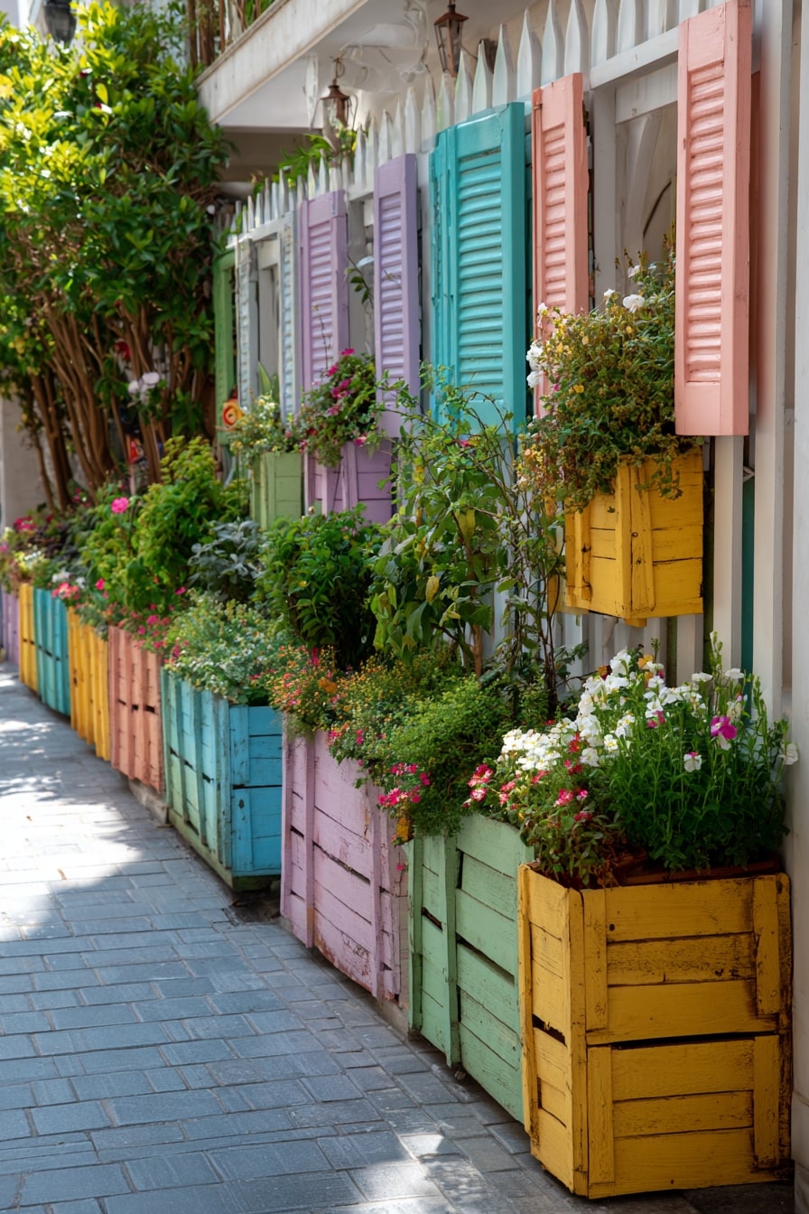 Use Old Shutters as Planters