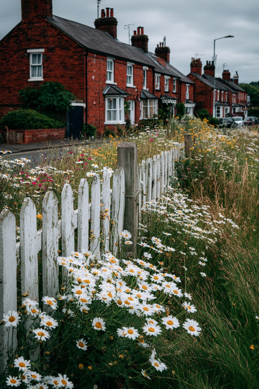 Front Yard Wildflower Meadow with Cottage Charm