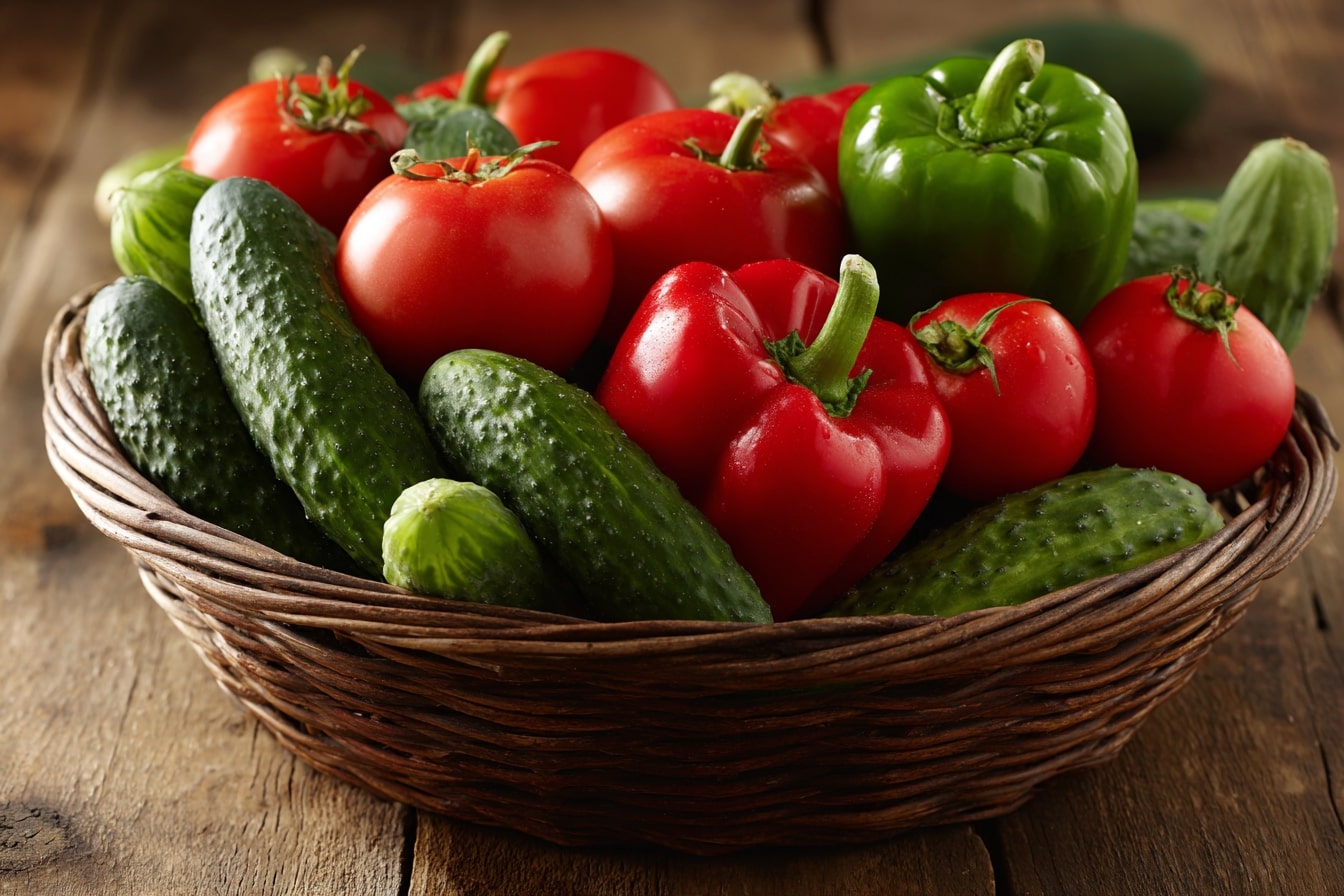 A Basket Full of Garden Freshness