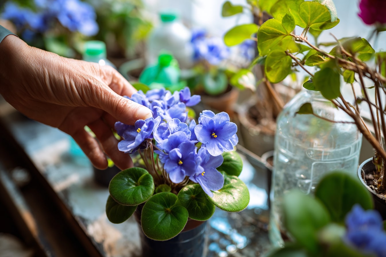 Gentle Care for Blooming African Violets