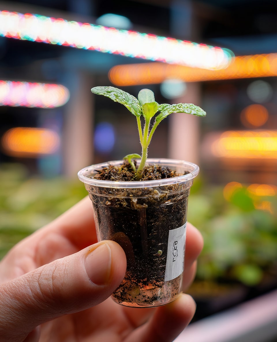 Nurturing a Lemon Seedling in a Cup