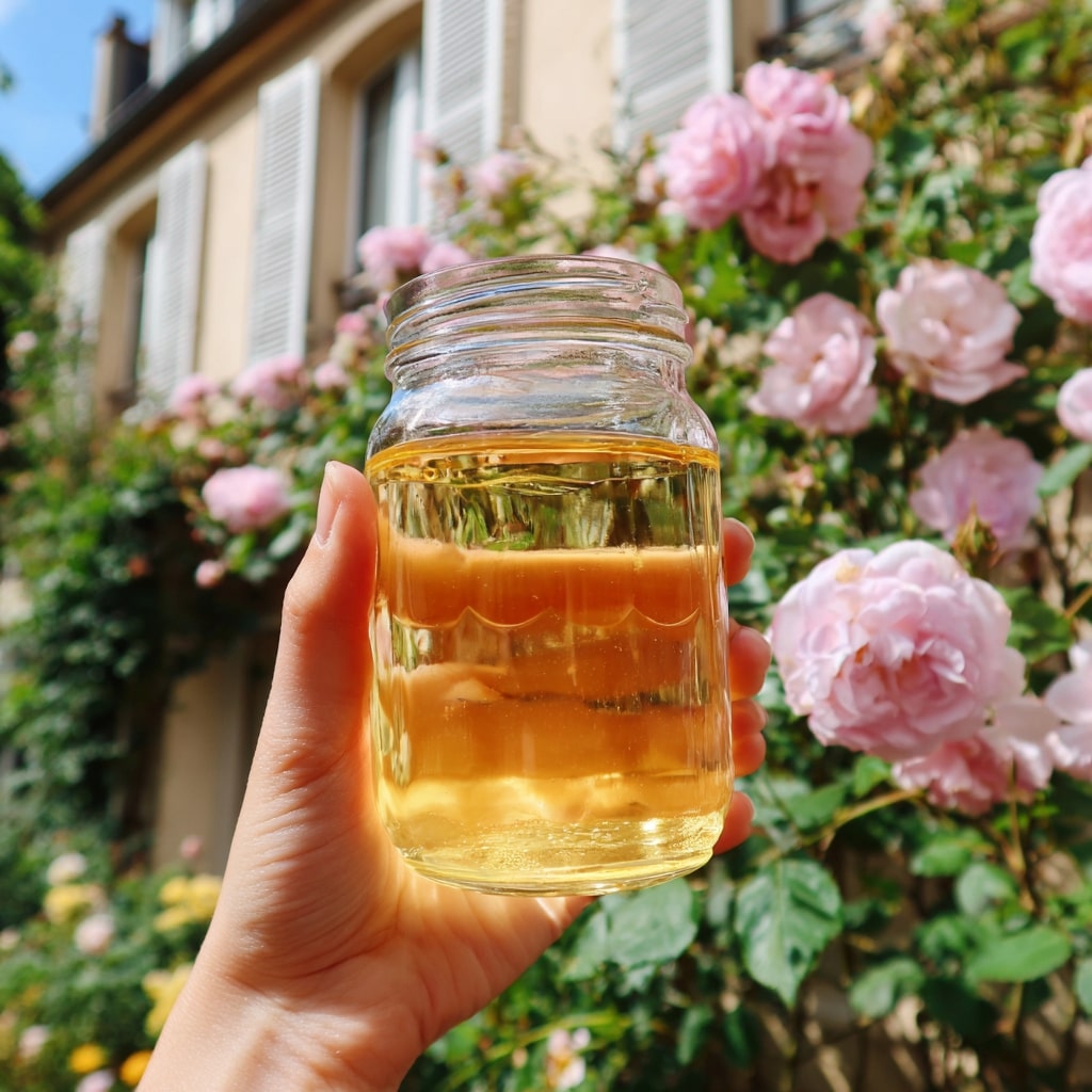 Rose Water Made from Balcony Blooms