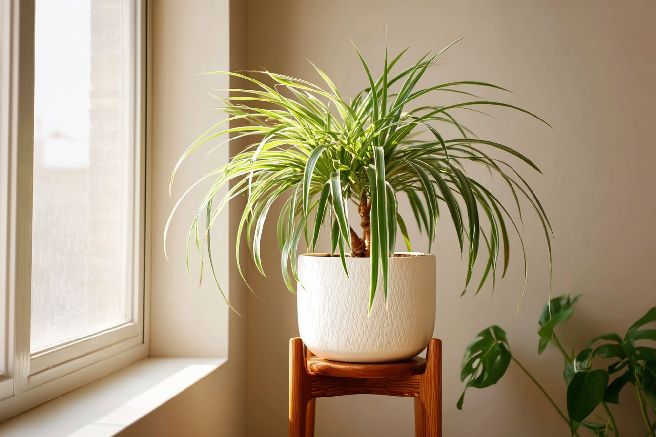 Sunlight Keeps Spider Plant Thriving Indoors