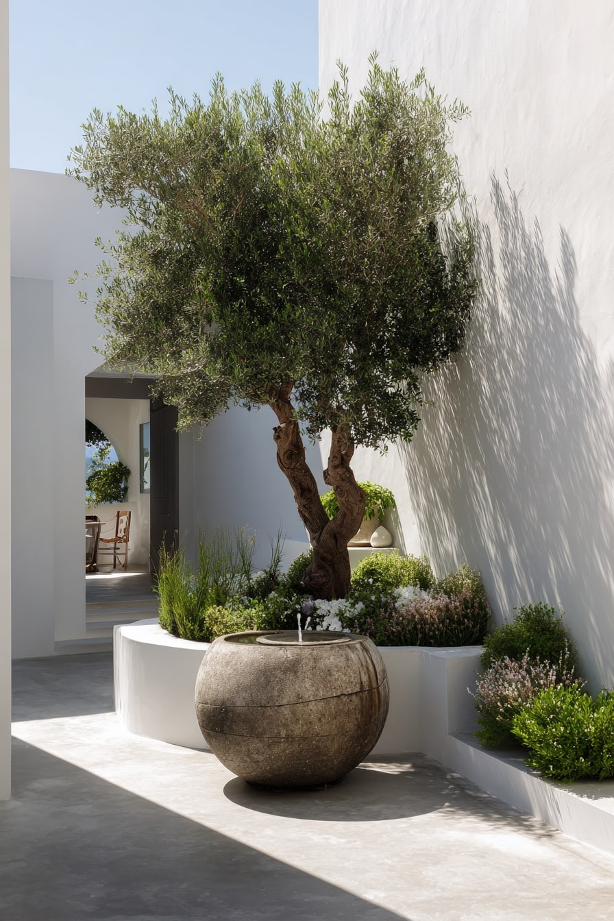 Mediterranean Courtyard Garden