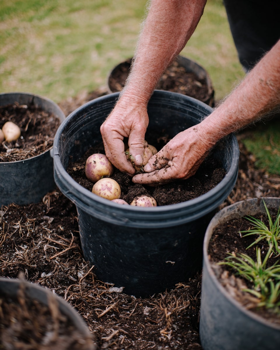 Growing Potatoes in Buckets for Small Gardens