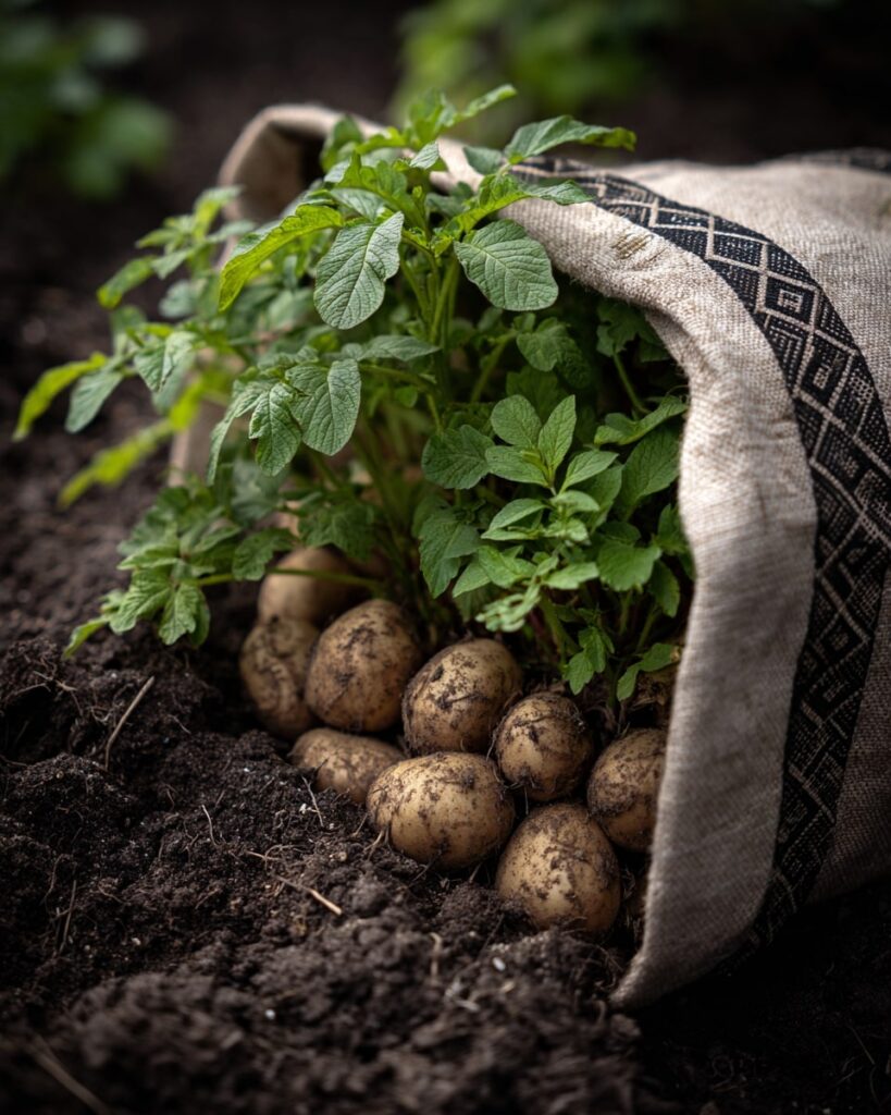 Growing Potatoes in Bags for Small Gardens