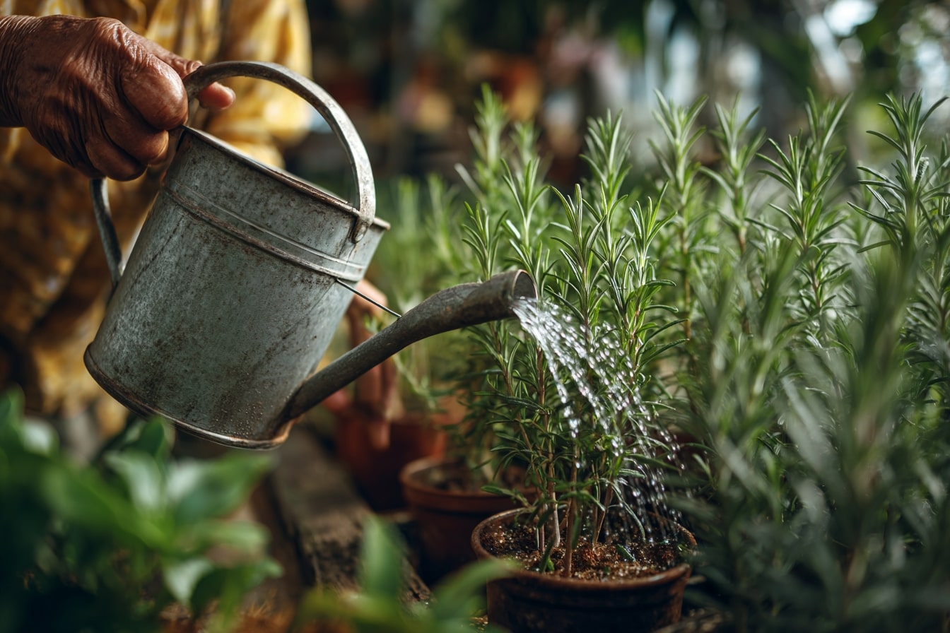 Watering Wisely Keeps Rosemary Thriving