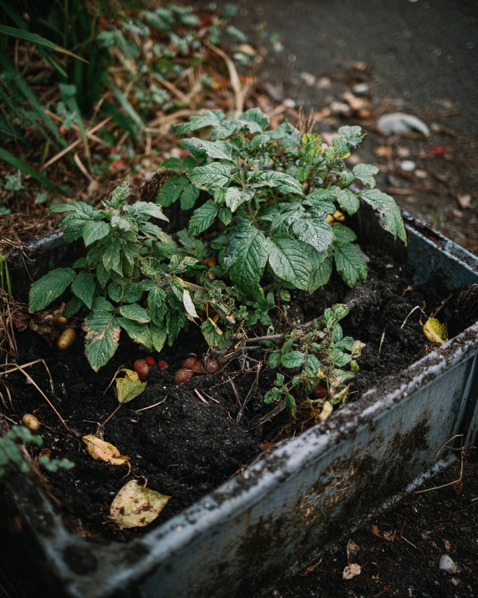 Growing Potatoes in Recycled Containers