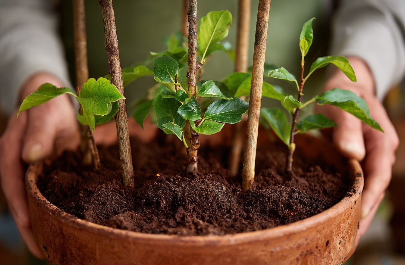 Propagating Bougainvillea Cuttings in Pots