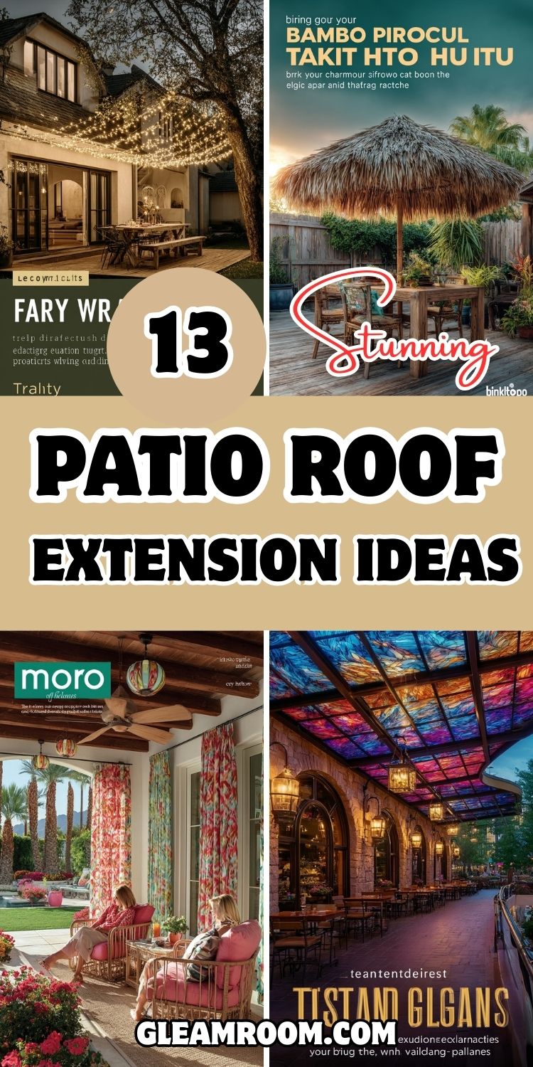 13 Stunning Patio Roof Extension Ideas