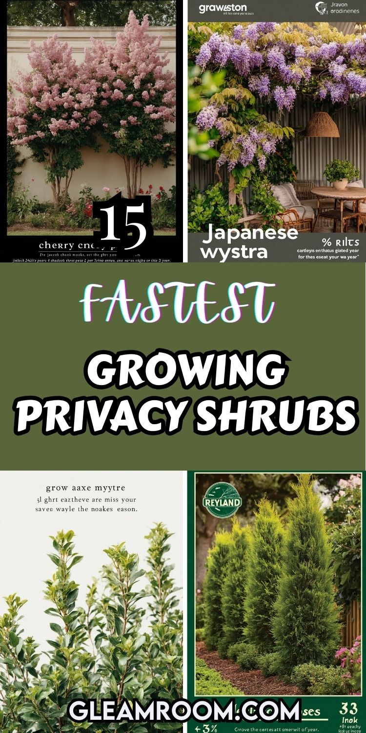 15 Fastest Growing Privacy Shrubs to Grow as Privacy Hedges