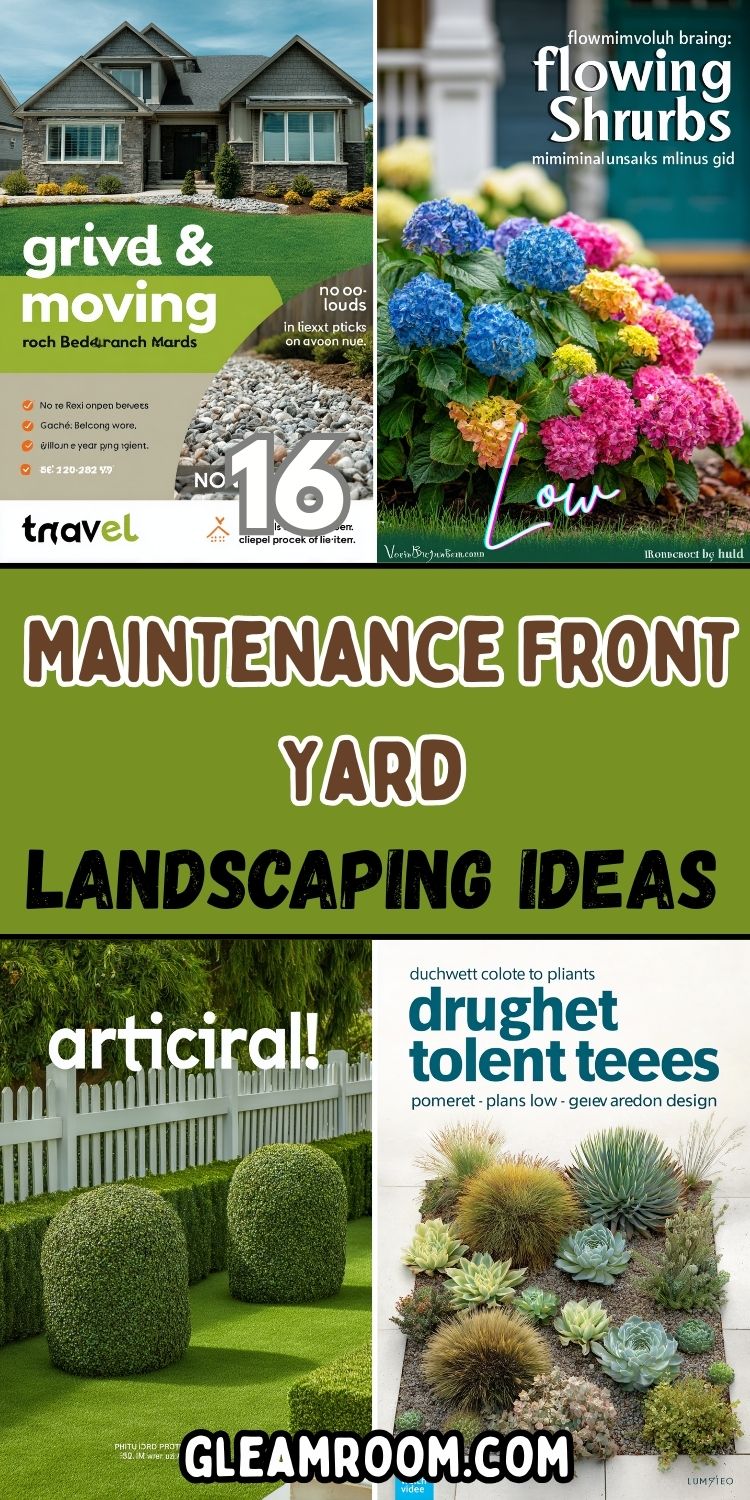 16 Low-Maintenance Front Yard Landscaping Ideas
