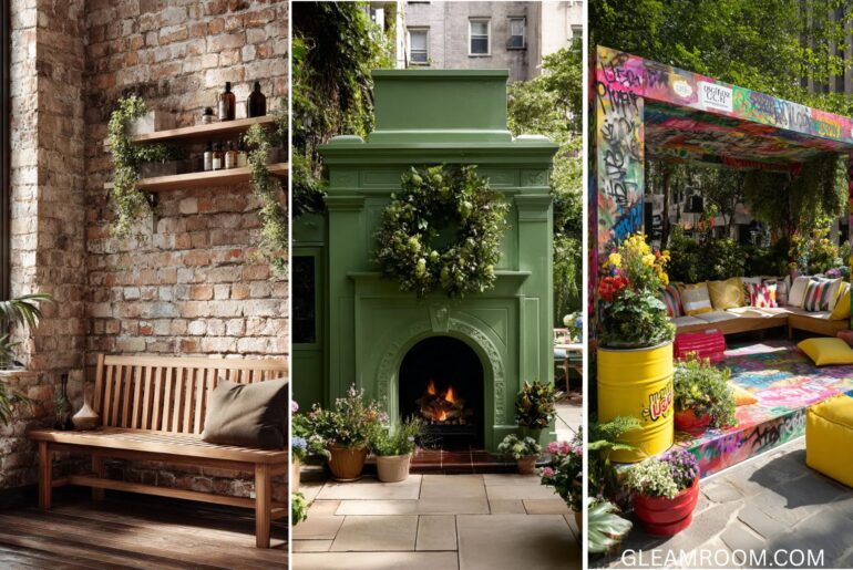 17 Ideas for Decorating Outdoor Walls