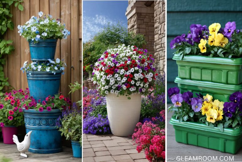 20 Beautiful DIY Flower Tower Ideas To Spruce Up Your Garden