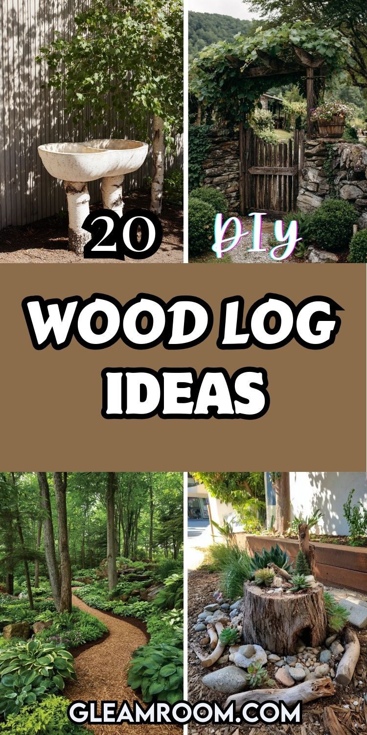 20 DIY Wood Log Ideas for Your Next Garden Projects