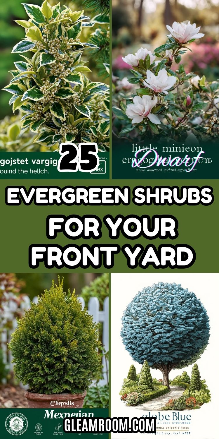 25 Dwarf Evergreen Shrubs for Your Front Yard
